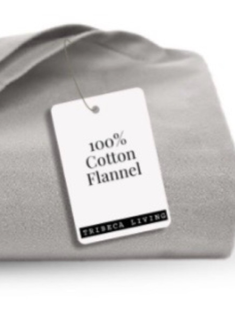 Ultra-Soft Oversized Flat Sheet 100% Cotton Flannel 18” Deep QUEEN GRAY